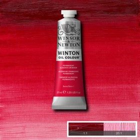 Масляная краска Малиновый ализарин перманентный (Permanent Alizarin Crimson) №1, Winsor&Newton, 37 мл