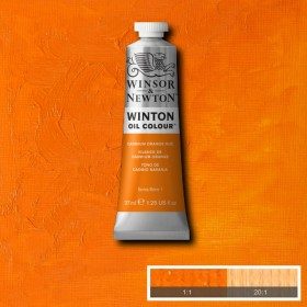 Масляная краска Оранжевый кадмий (Cadmium Orange Hue) №4, Winsor&Newton, 37 мл