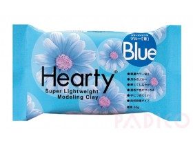 Японская полимерная глина Hearty, синяя, 50 гр (2021)
