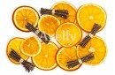 новогодний набор из сушеных апельсинов и березовых снопиков