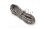 Замшевый шнур серый с блестками, 3 мм, 5 метров